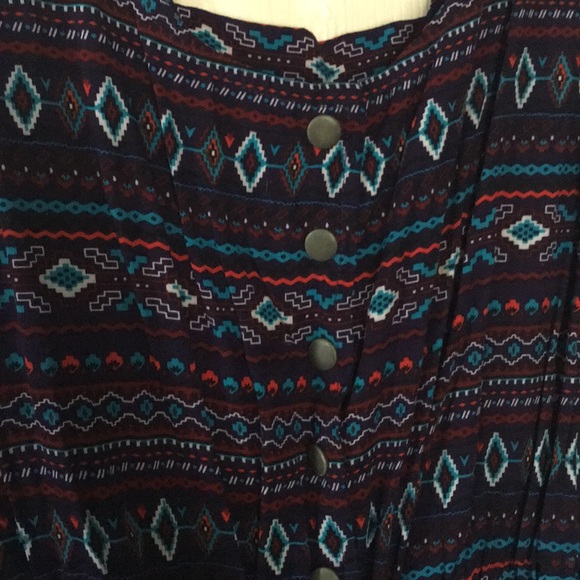 Casual Purple pattern dress - Picture 3 of 3